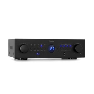 Auna AMP-CD950 DG, wielokanałowy wzmacniacz cyfrowy, 8 x 100 W, BT, wejście optyczne, pilot zdalnego sterowania