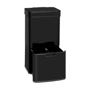 Klarstein Touchless Black Stainless Steel, kosz na śmieci, czujnik, 72 l, czarny