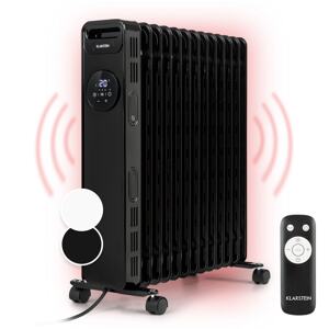 Klarstein Thermaxx Heatstream, grzejnik olejowy, 2500 W, 5 – 35°C, 24-godz. programator czasowy, kolor czarny