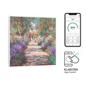Klarstein Wonderwall Air Art Smart, panel grzewczy na podczerwień, grzejnik, 60 x 60 cm, 350 W, aplikacja