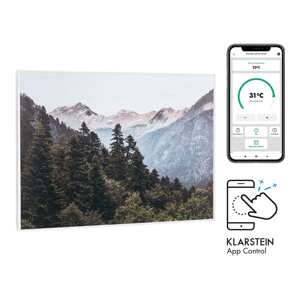 Klarstein Wonderwall Air Art Smart, panel grzewczy na podczerwień, grzejnik, 80 x 60 cm, 500 W, aplikacja, góry