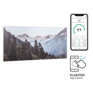 Klarstein Wonderwall Air Art Smart, panel grzewczy na podczerwień, grzejnik, 120 x 60 cm, 700 W, aplikacja