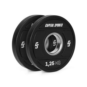 Capital Sports Elongate 2020, obciążenia, 2 x 1, 25 kg, twarda guma,50, 4 mm