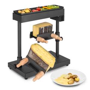 Klarstein Appenzell XL, grill raclette, grill elektryczny, 600 W, termostat, 2 uchwyty na ser