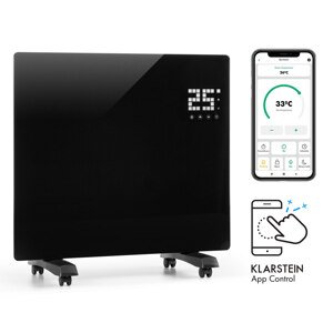 Klarstein Bornholm Single Smart, grzejnik konwekcyjny, 1000 W, sterowanie przy użyciu aplikacji, czarny