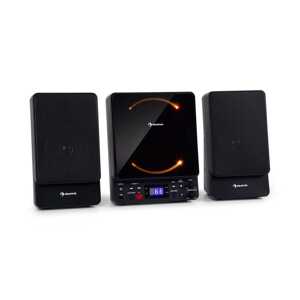 Auna Microstar, mikrowieża, stereo, odtwarzacz CD, Bluetooth, port USB, pilot zdalnego sterowania