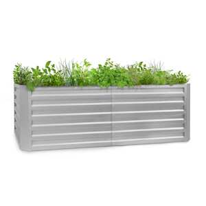 Blumfeldt High Grow Straight, podwyższona grządka, 200 x 60 x 100 cm, 1200 l, stal
