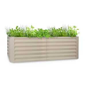 Blumfeldt High Grow Straight, podwyższona grządka, 200 x 60 x 100 cm, 1200 l, stal