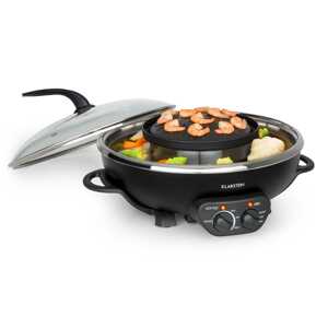 Klarstein Szechuan, hot pot, patelnia z płytą grillową, 2 w 1, 5 l, 1350/600 W