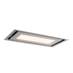 Klarstein Remy Brillant Edition, okap wyspowy, 90 cm, 618 m³/h, klasa energetyczna A, LED, szkło, stal nierdzewna