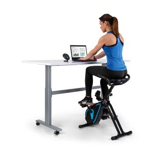 Capital Sports Azura Desk Bike, trenażer domowy, koło zamachowe o wadze 7,5 kg, napęd pasowy