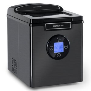 Klarstein Icermeister 2G, kostkarka do lodu, 12 kg/24 h, wyświetlacz LCD, stal nierdzewna