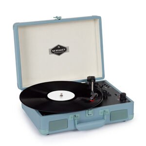 Auna Peggy Sue BT, gramofon, głośniki stereo, USB, Bluetooth, przenośny