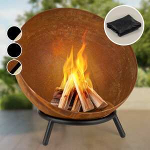 Blumfeldt Fireball Rust, palenisko ogrodowe, Ø 60 cm, przechylne, imitacja rdzy
