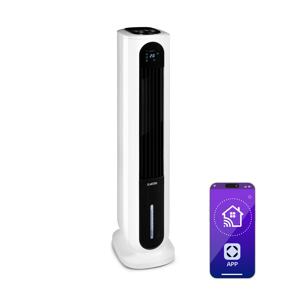 Klarstein Polar Tower Smart, klimator, wentylator, 7 l, 85 W, pilot zdalnego sterowania, 5 x wkład chłodzący