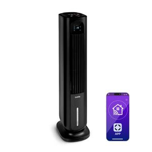 Klarstein Polar Tower Smart, klimator, wentylator, 7 l, 85 W, pilot zdalnego sterowania, 5 x wkład chłodzący