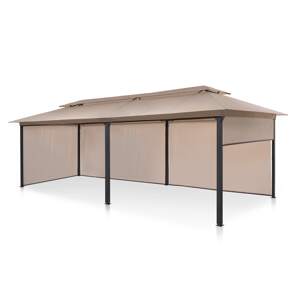 Blumfeldt Grandezza Cortina, altana ogrodowa, pawilon, 3 x 6 m, 4 rolety boczne