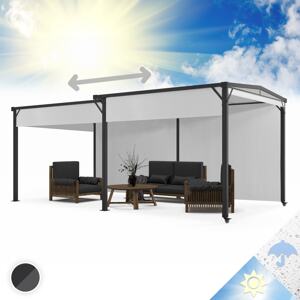 Blumfeldt Pantheon Solid Sky Expand, altana ogrodowa, pawilon, rolety boczne, 3 x 3 – 5,6 m, aluminium