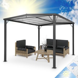 Blumfeldt Pantheon Solid Sky Flat, altana ogrodowa, pawilon, 3 x 4 m, poliwęglan