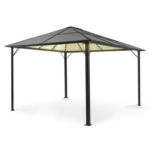 Blumfeldt Pantheon Solid Sky Ambient Solar, altana z dachem, 3 x 4 m, poliwęglan, aluminium, oświetlenie