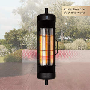 Blumfeldt Heat Guru Turbo, promiennik podczerwieni tarasowy, 2000 W, IP54, instalacja na stojaku parasola ogrodowego