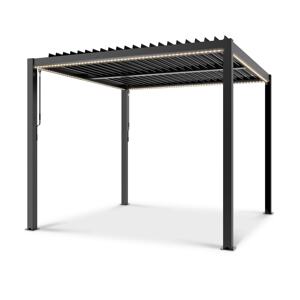 Blumfeldt Panteon Climax Ambient, altana ogrodowa, pergola, 3 x 3 m, 4 słupki narożne, dach bioklimatyczny