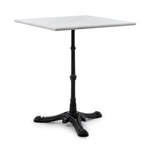 Blumfeldt Patras Onyx, stół bistro, styl secesyjny, marmur, 60 × 60 cm, wysokość: 72 cm, trójnożna podstawa