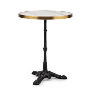 Blumfeldt Patras Lux, stół bistro z podstawą na trzech nogach, stół marmurowy, Ø: 57, 5 cm, wysokość: 72 cm