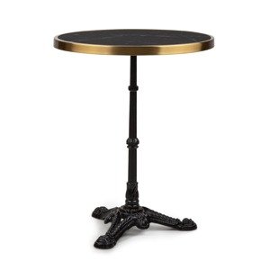 Blumfeldt Patras Lux, stół bistro z podstawą na trzech nogach, stół marmurowy, Ø: 57, 5 cm, wysokość: 72 cm