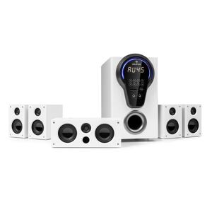 Auna Areal 525 DG, kino domowe 5.1, 125 W RMS, wejście optyczne, Bluetooth, USB, SD, AUX, pilot zdalnego sterowania