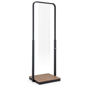 Blumfeldt Sumatra Falls SQ, prysznic ogrodowy, WPC, aluminium, 70 x 70 cm, kwadratowy