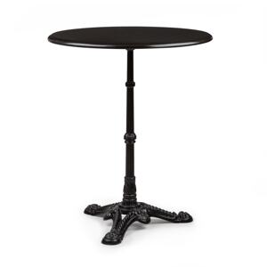 Blumfeldt Patras, stolik bistro, marmurowy blat, Ø 60 cm, żeliwna stopa