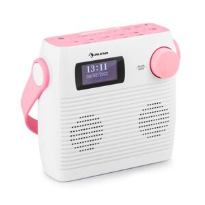 Auna Splash, radio pod prysznic, IPX4, Bluetooth, DAB+/FM, port USB, gniazdo słuchawkowe, USB-C, bateria