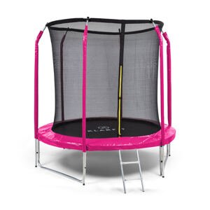KLARFIT Jumpstarter, trampolina, Ø 2,5 m, siatka, maks. 120 kg, powierzchnia do skakania Ø 195 cm