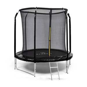 KLARFIT Jumpstarter, trampolina, Ø 2,5 m, siatka, maks. 120 kg, powierzchnia do skakania Ø 195 cm