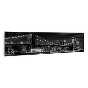 Klarstein Wonderwall Air Art Smart, panel grzewczy na podczerwień, grzejnik, 120 x 30 cm, 350 W, most