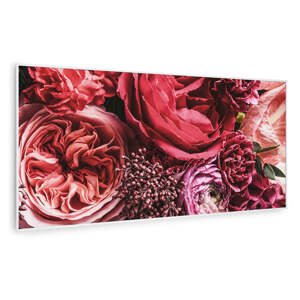 Klarstein Wonderwall Air Art Smart, panel grzewczy na podczerwień, grzejnik, 120 x 60 cm, 700 W, kwiat