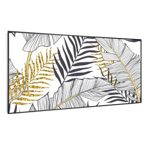Klarstein Wonderwall Air Art Smart, panel grzewczy na podczerwień, grzejnik, 120 x 60 cm, 700 W, liść