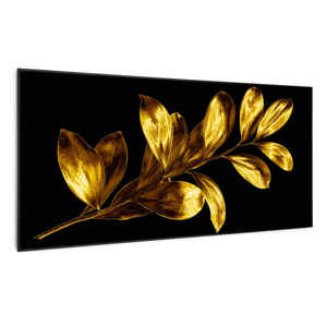 Klarstein Wonderwall Air Art Smart, panel grzewczy na podczerwień, grzejnik, 120 x 60 cm, 700 W, złoty liść