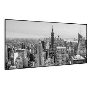 Klarstein Wonderwall Air Art Smart, panel grzewczy na podczerwień, grzejnik, 120 x 60 cm, 700 W, motyw Nowego Jorku