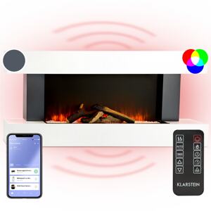 Klarstein Studio Light & Fire 1 Smart, kominek, 1000/2000 W, MDF, WiFi Control