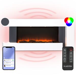 Klarstein Studio Light & Fire 2 Smart, kominek, 1000/2000 W, MDF, WiFi Control