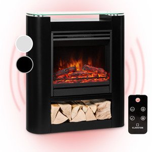Klarstein Studio 5 Arc, kominek elektryczny, 1800 W, płomienie LED, wentylator, pilot