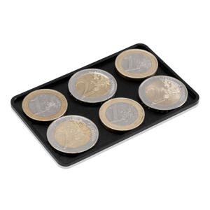 Slimpuro Coin Card, kieszeń na monety do cienkich portfeli, 13 g, aluminium