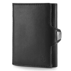 Slimpuro TRYO Slim Wallet, portfel, 5 kart, kieszonka na monety, 9,2 x 2,2 x 7,5 cm (szer. x wys. x gł.), ochrona RFID
