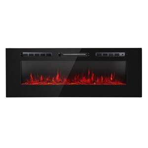 Klarstein Galeras, elektryczny naścienny kominek do zabudowy, 1800 W, LED, 3 kolory, timer