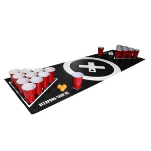 BeerCup Baseliner, mata do beer ponga, audio, uchwyty do przenoszenia, uchwyt na piłeczki, 6 piłeczek
