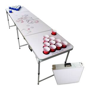 BeerCup Backspin, stół do beer ponga, zestaw do gry, uchwyt na piłeczki, 6 piłeczek