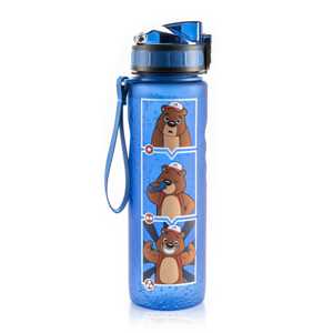 Monte Stivo Lyseren, bidon, butelka dla dzieci, 600 ml, skala, szczelna, filtr na owoce