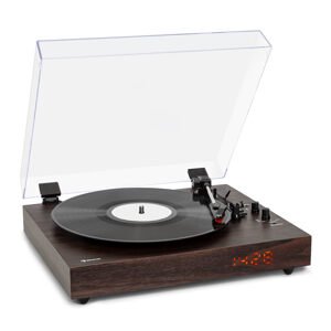auna TT-Classic Chrono, gramofon, pokrywa ochronna, Bluetooth, głośnik, 33/45/78 obr./min